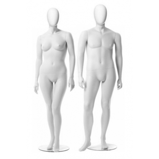 Mannequins Large Size Male or Female with Egg Head